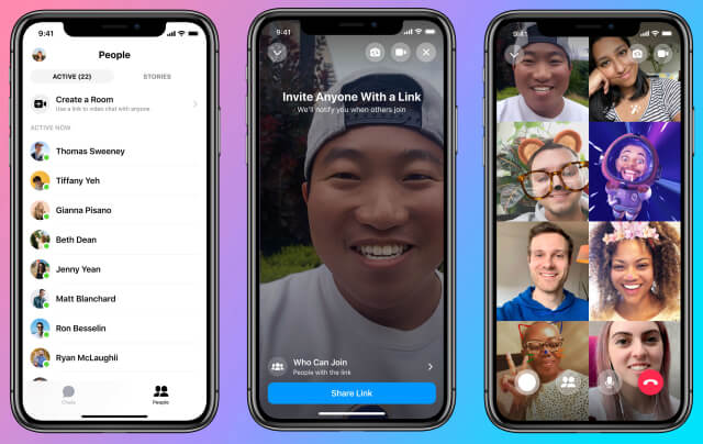 Tampilan fitur video conference di Instagram
